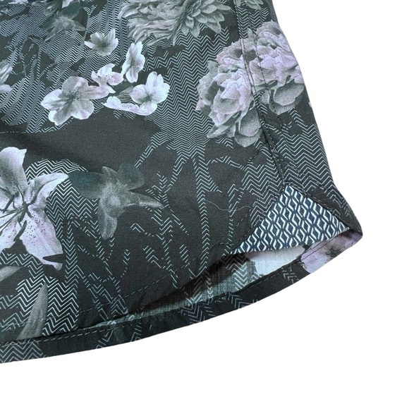 TED BAKER LONDON Long Sleeve Grey Pink Black Floral Shirt Men's XL - Picture 12 of 16